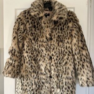 Faux Fur JCrew Leopard Coat